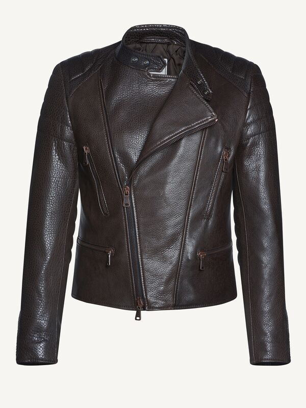 Ninja Mens Biker Leather Jacket