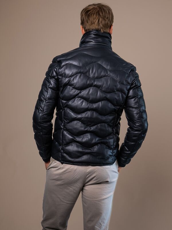 Nrburg Mens Down Leather Jacket