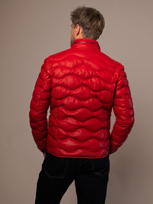 Nrburg Mens Down Leather Jacket
