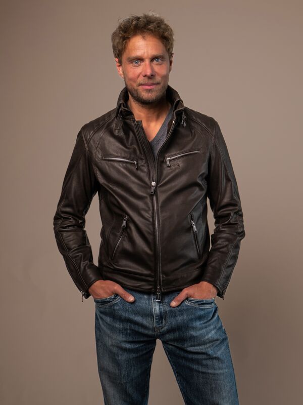 Sao Paulo Mens Leather Jacket
