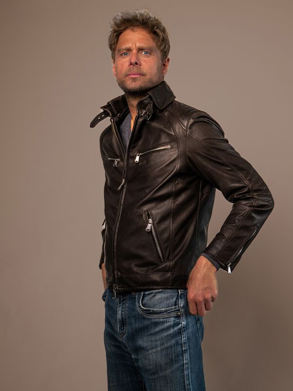Sao Paulo Mens Leather Jacket
