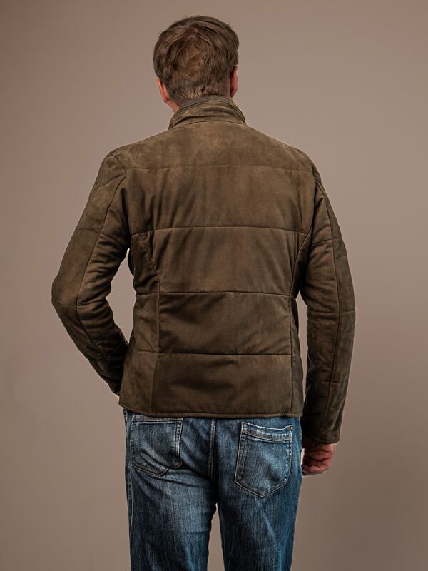 Tempelhof Mens Quilted Leather Jacket