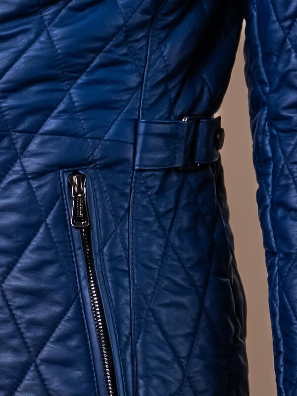 Kemora Ladies Quilted Leather Coat