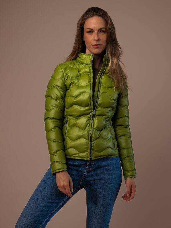 Monterey Ladies Leather Down Jacket