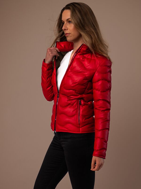 Monterey Ladies Leather Down Jacket