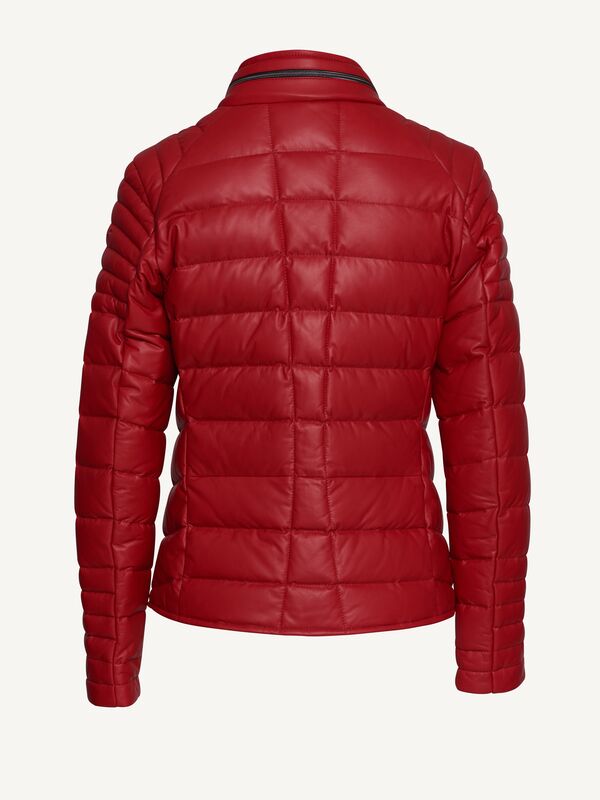 Sky Walk Ladies Down Leather Jacket