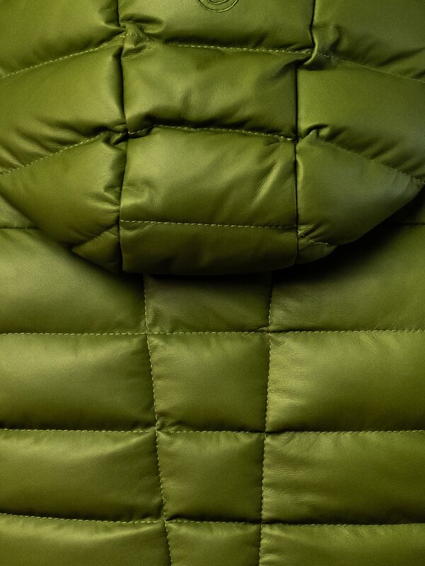 Meribel Ladies Leather Down Gilet