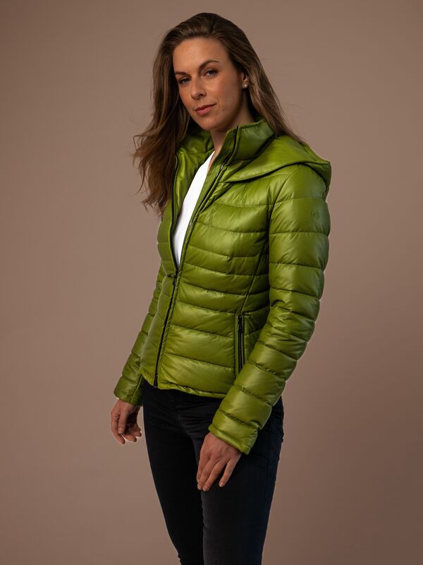 Alania Ladies Leather Down Jacket