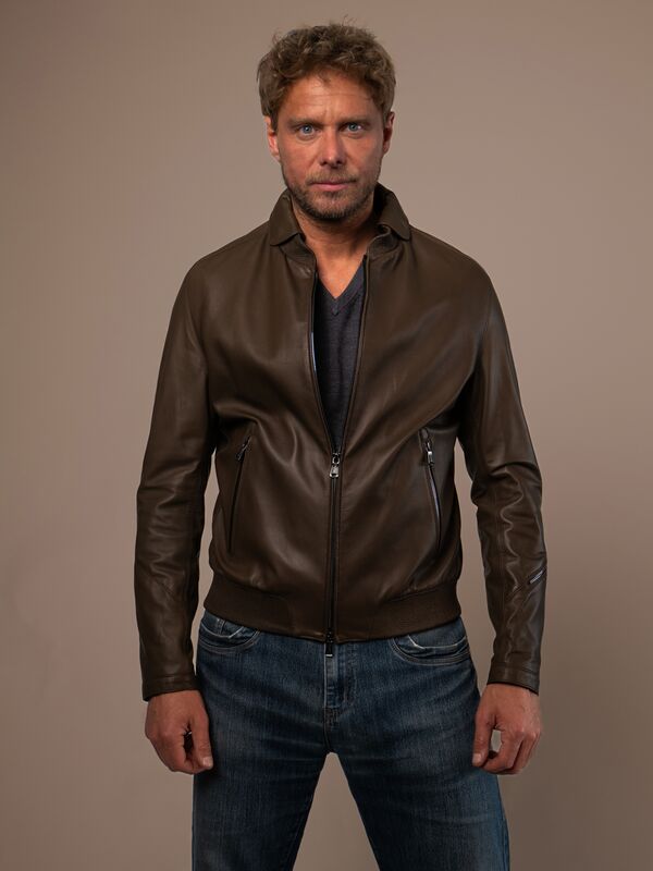 Hockenheim Mens Leather Jacket